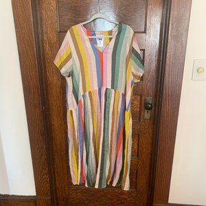 Anthropologie Plus Whit Two Colorful Dress 1x
